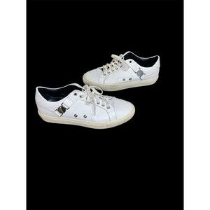 Versace Collection Medusa Plaque Strap White Sneaker - Size 46 US 13